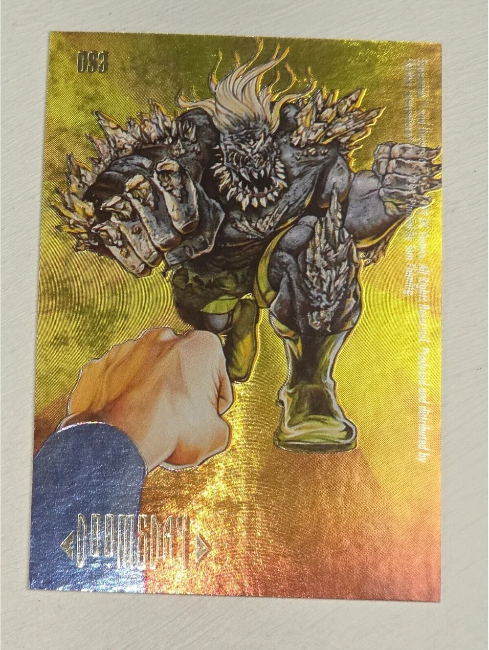 1994 Skybox Master Series - Superman vs. Doomsday - Double Sided Etched Spectra!